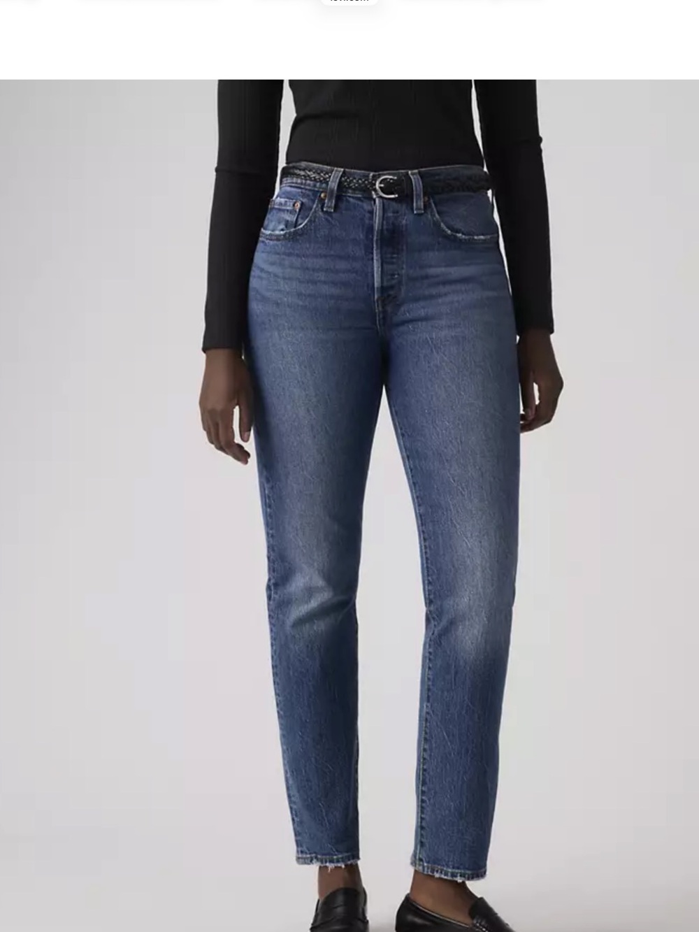 Levi's 501 Medium Blue Straight Leg Jeans